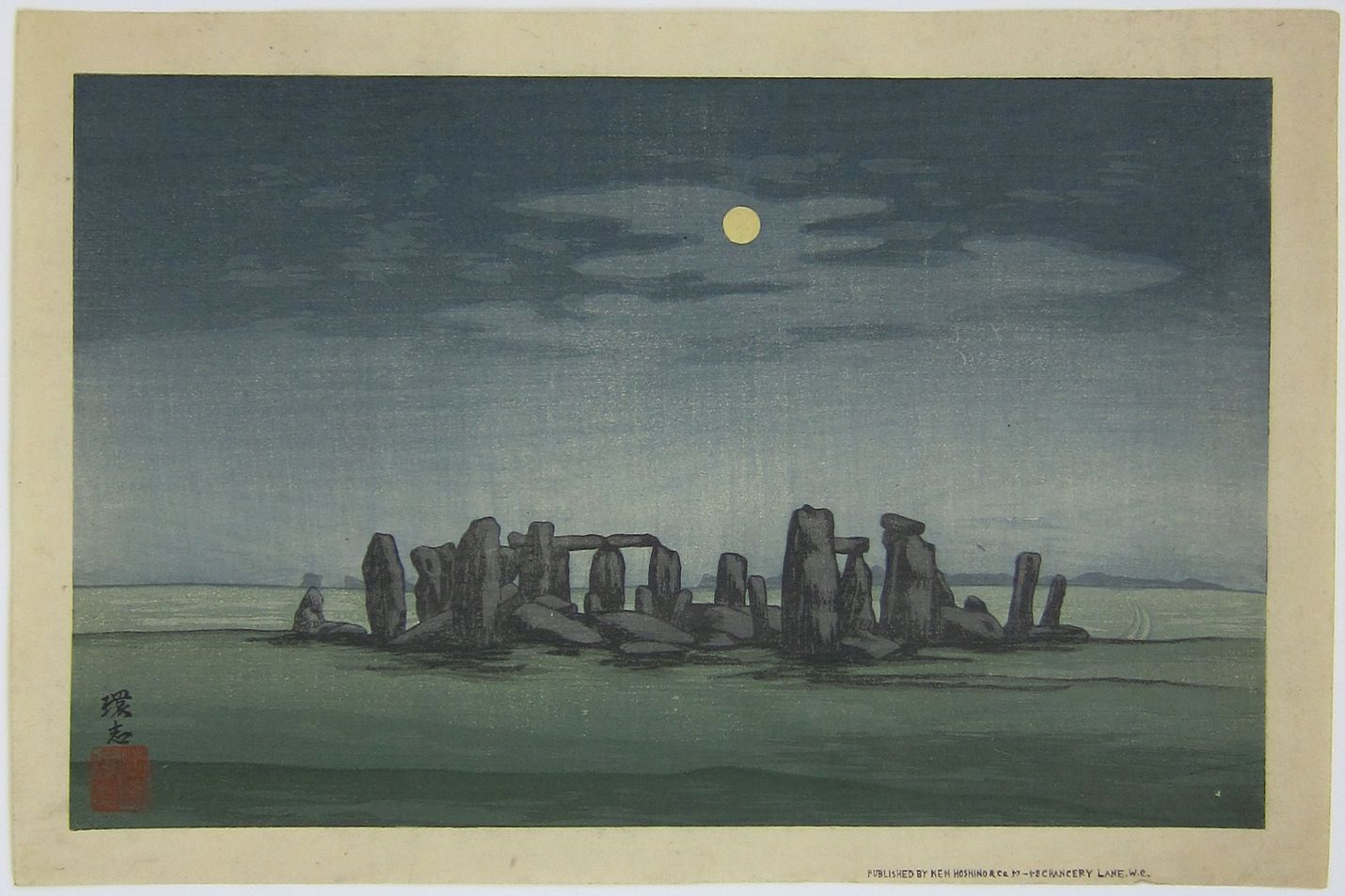 Stonehenge in the Moonlight. c.1910-1920