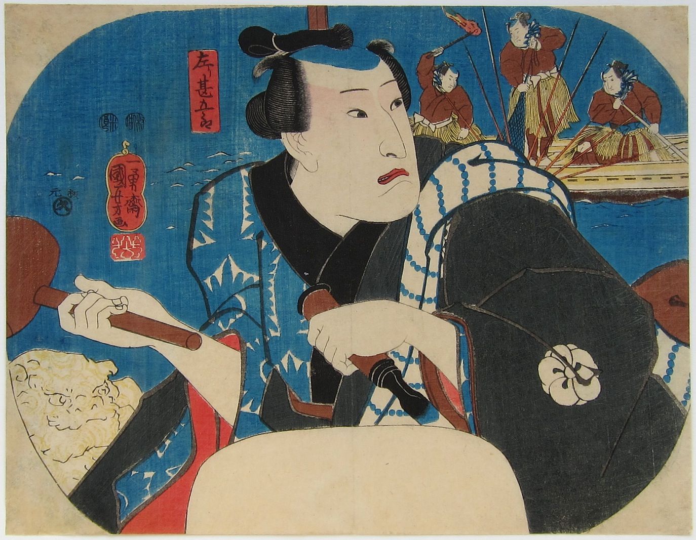 Nakamura Utaemon IV as Hidari Kingoro. c.1847